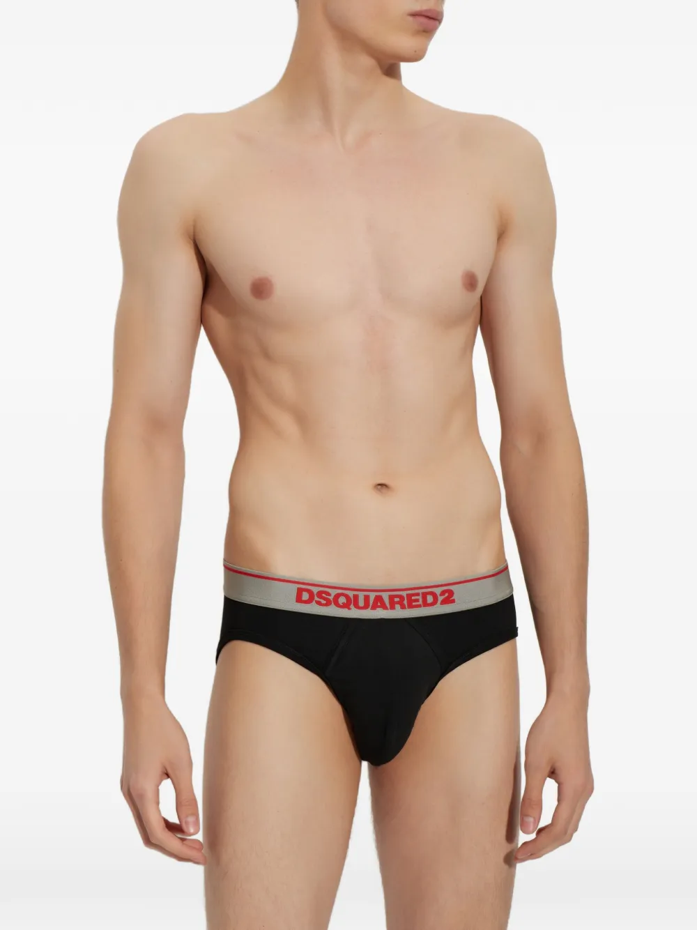 DSQUARED2 logo-waistband briefs Zwart