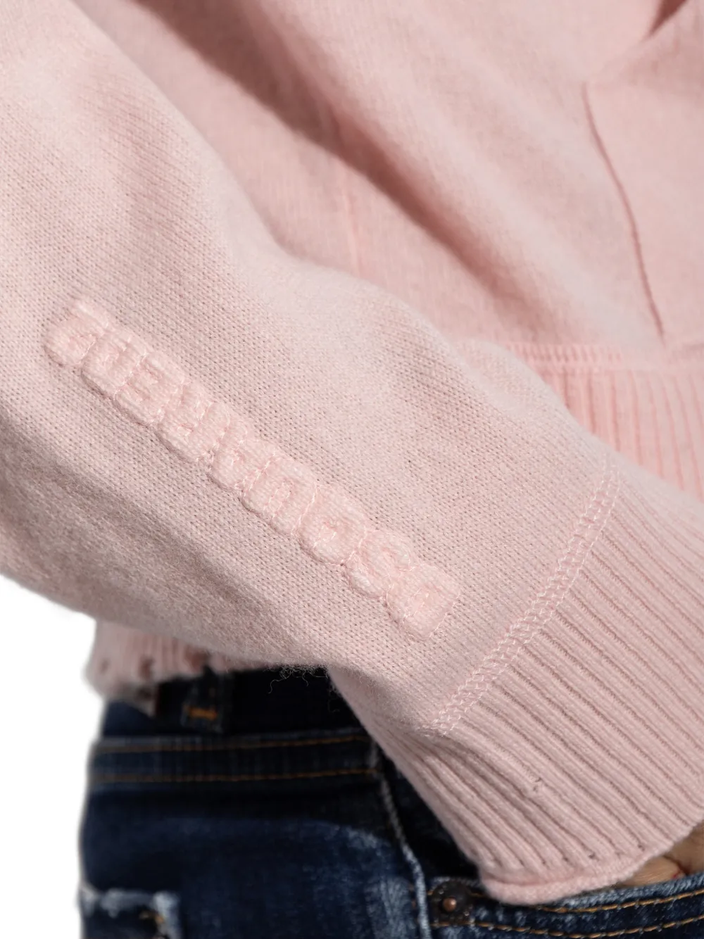 DSQUARED2 distressed-effect hoodie Roze