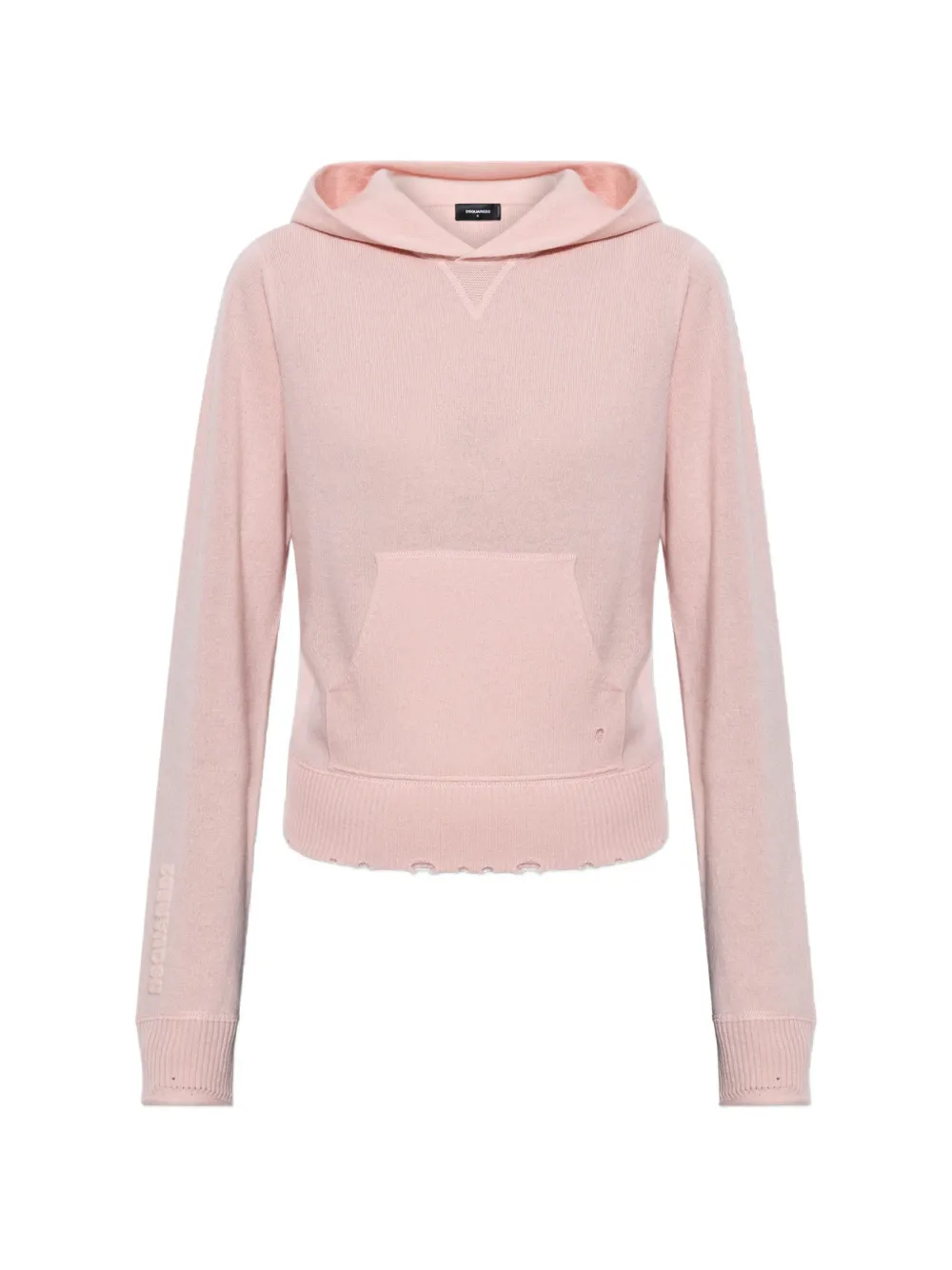 DSQUARED2 distressed-effect hoodie - Rosa