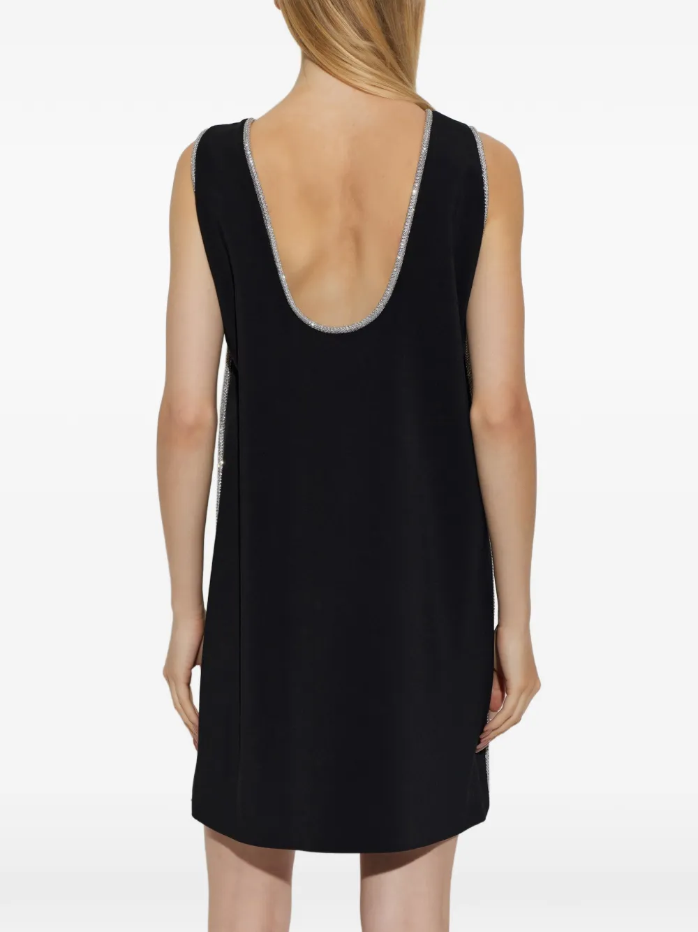 Sportmax Talco crystal-embellished mini dress Zwart