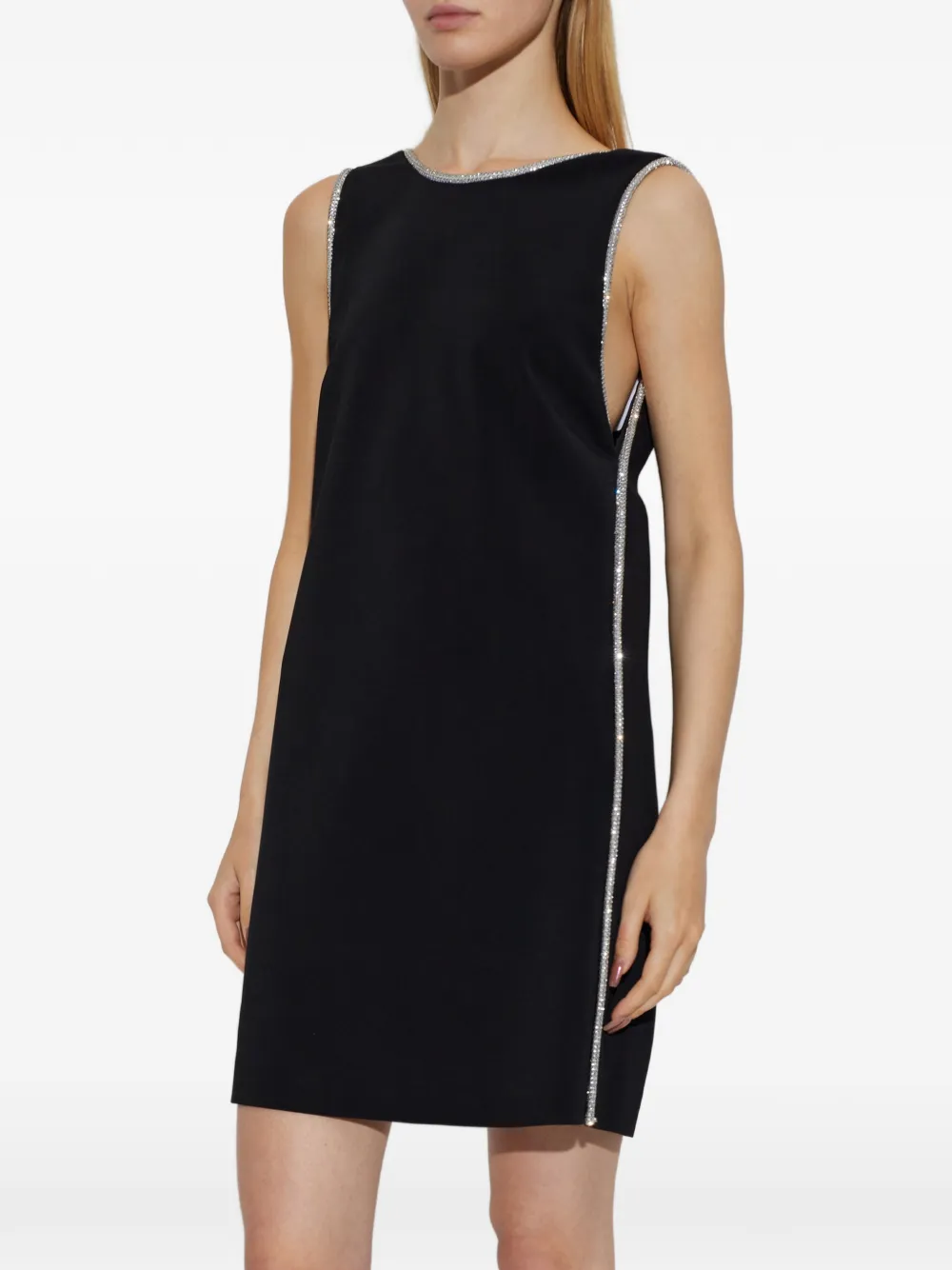 Sportmax Talco crystal-embellished mini dress - Schwarz