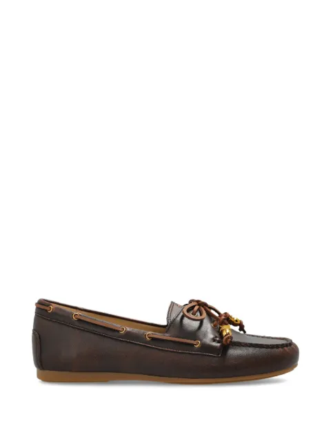 Michael Michael Kors Fallon polished leather moccasins