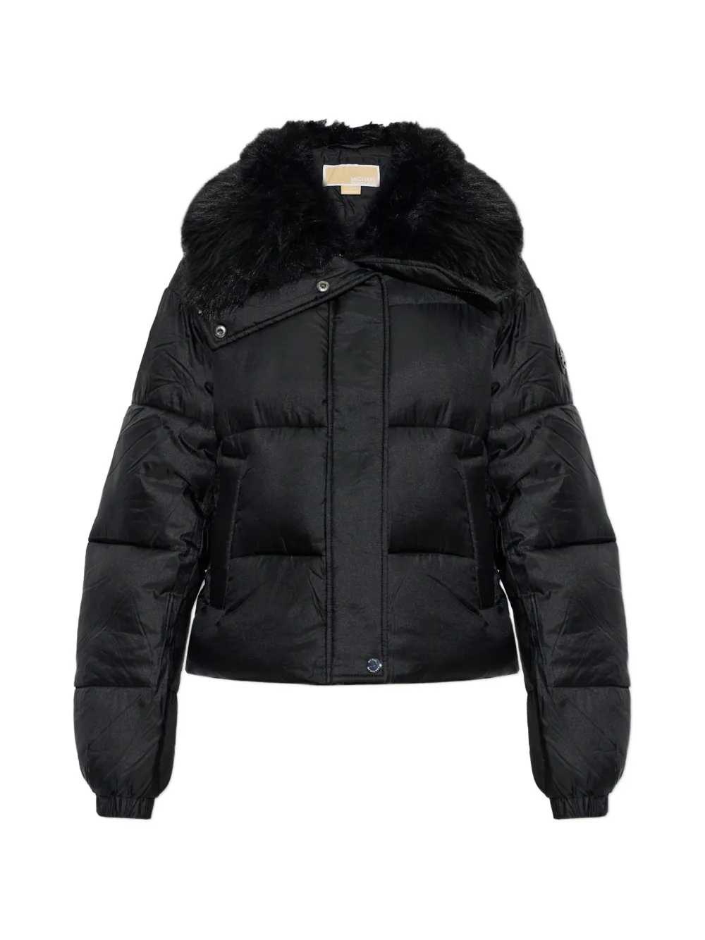 Michael Michael Kors faux-fur trim padded jacket - Black