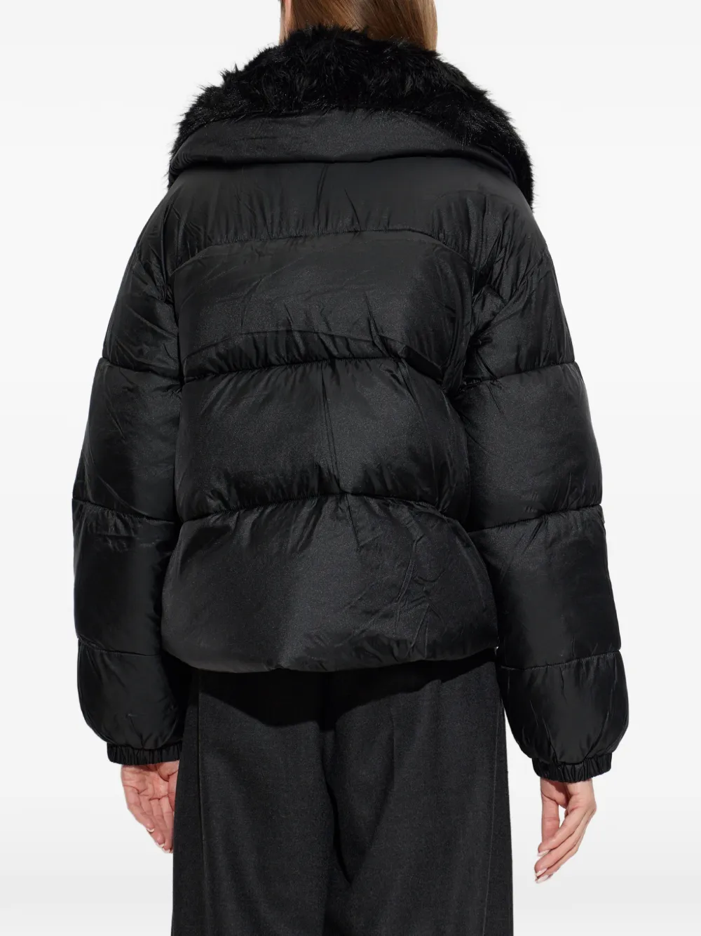 Michael Kors Gewatteerd jack Zwart