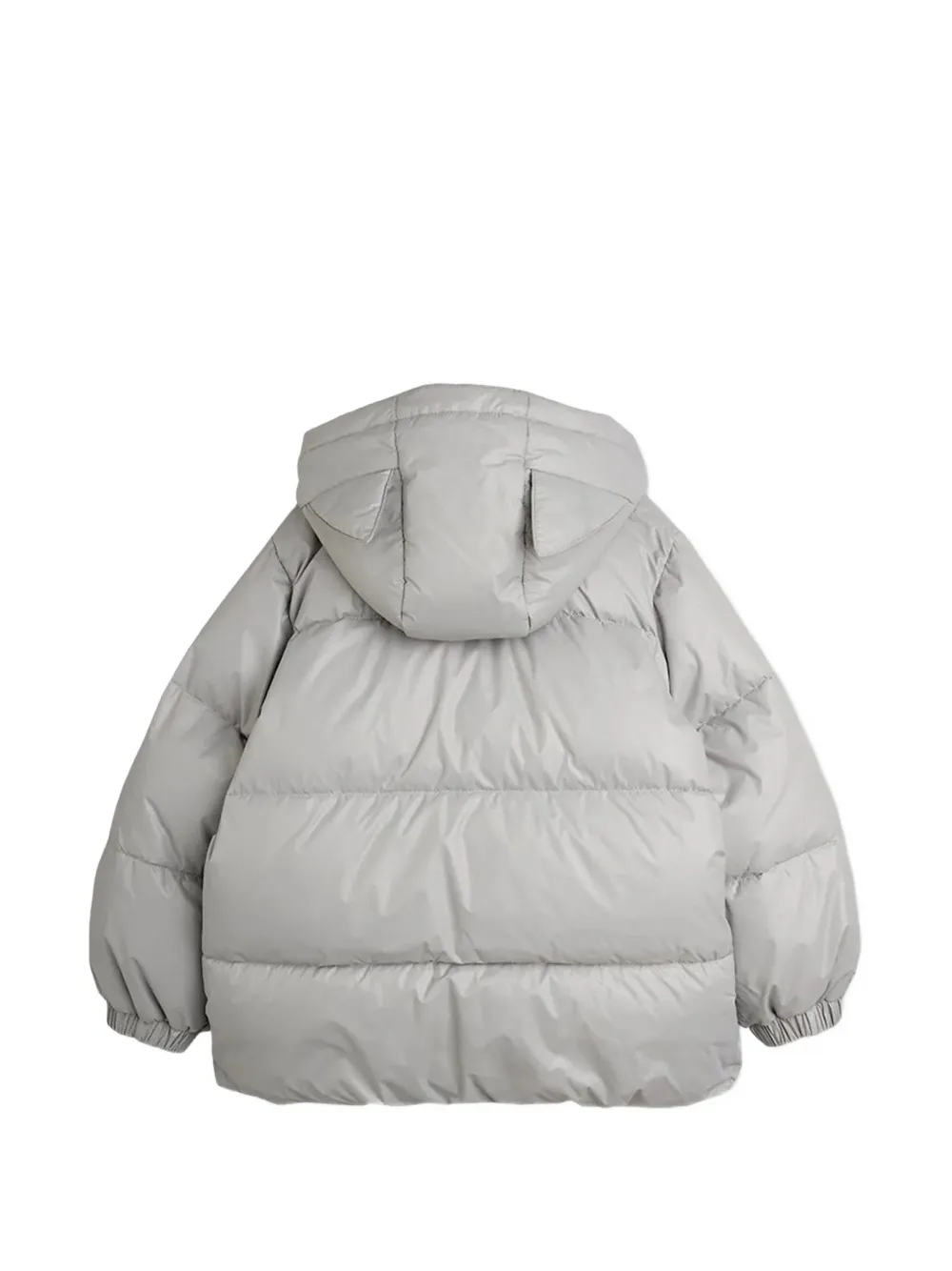 Mini Rodini cat-patch padded jacket Grijs