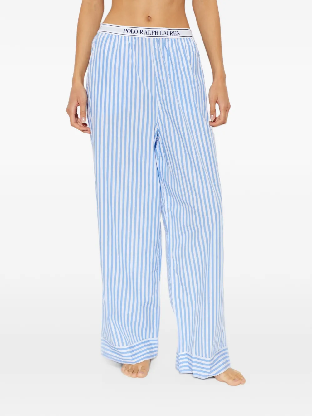 Polo Ralph Lauren striped cotton pyjama pants Wit