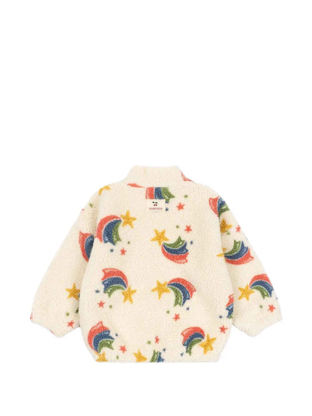 Konges Sløjd Jody sweater met teddy-textuur en ster-print Beige