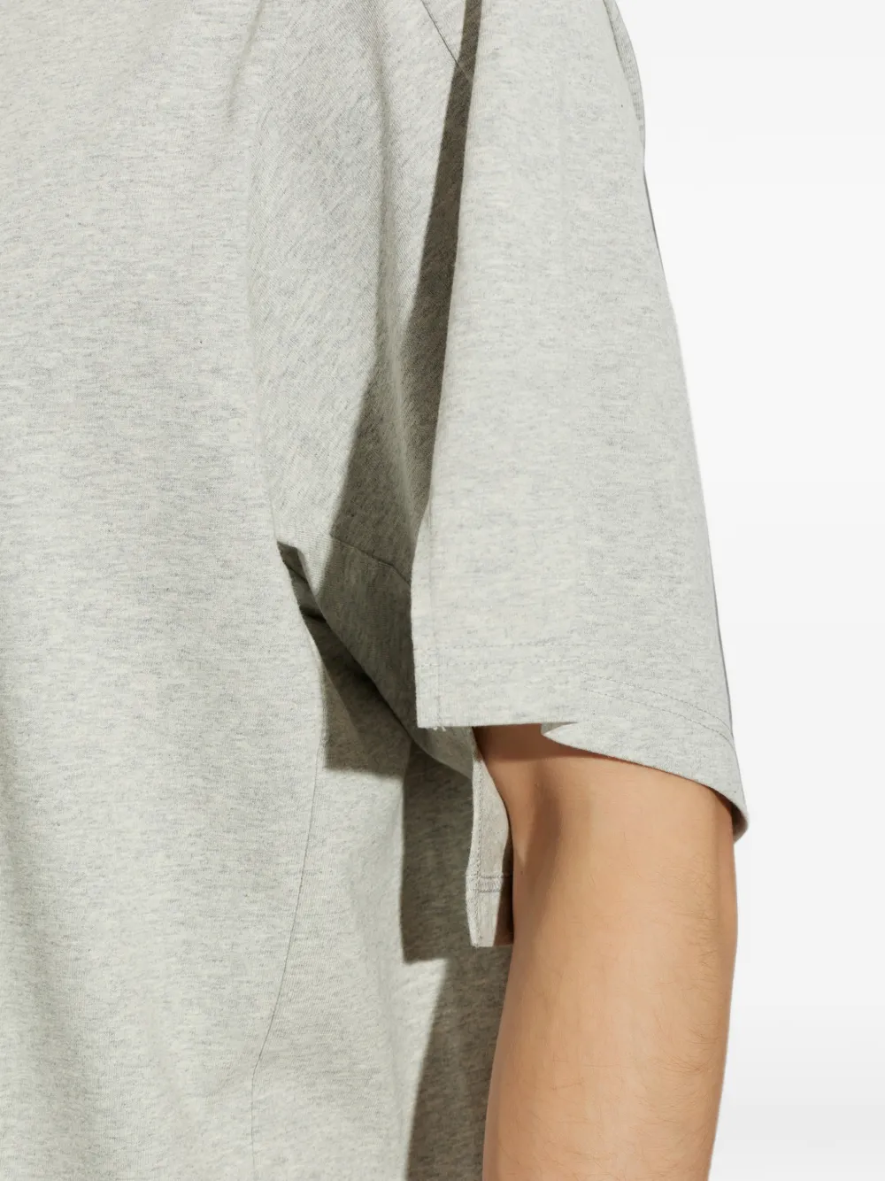 Comme Des Garçons Shirt Katoenen T-shirt met gelaagde mouwen Grijs