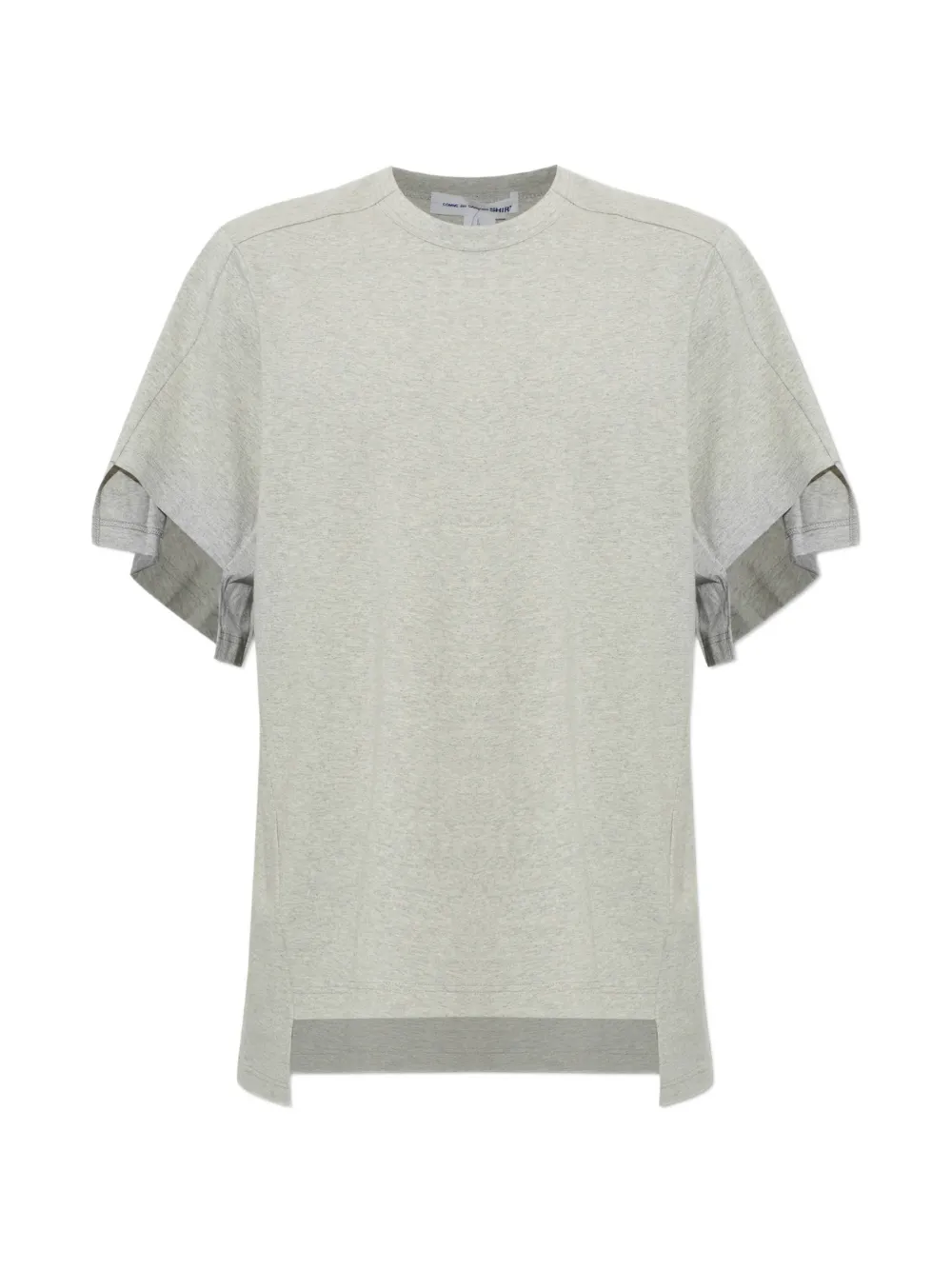Comme Des Garçons Shirt Katoenen T-shirt met gelaagde mouwen Grijs