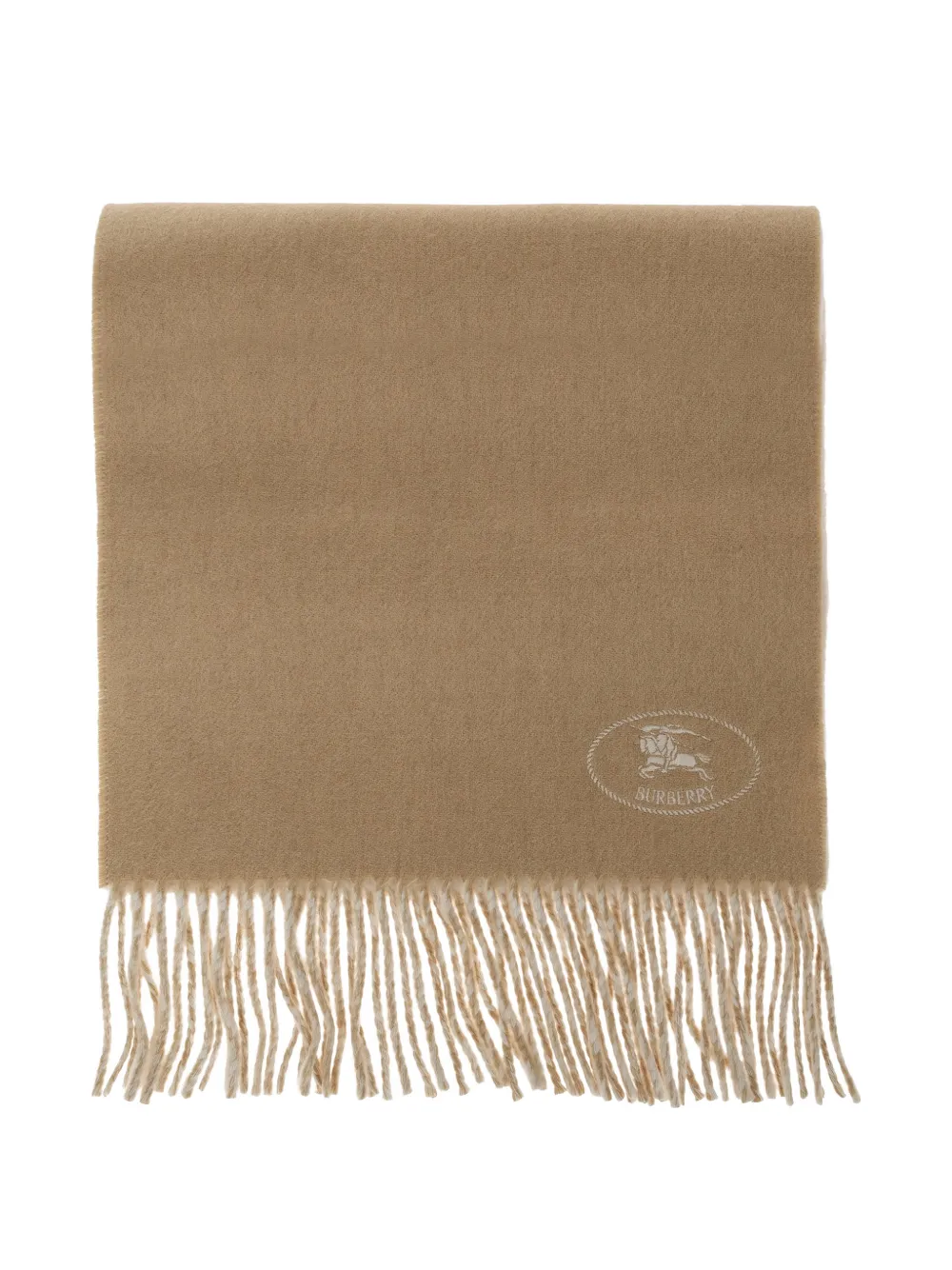 Burberry Knight cashmere scarf - Nude