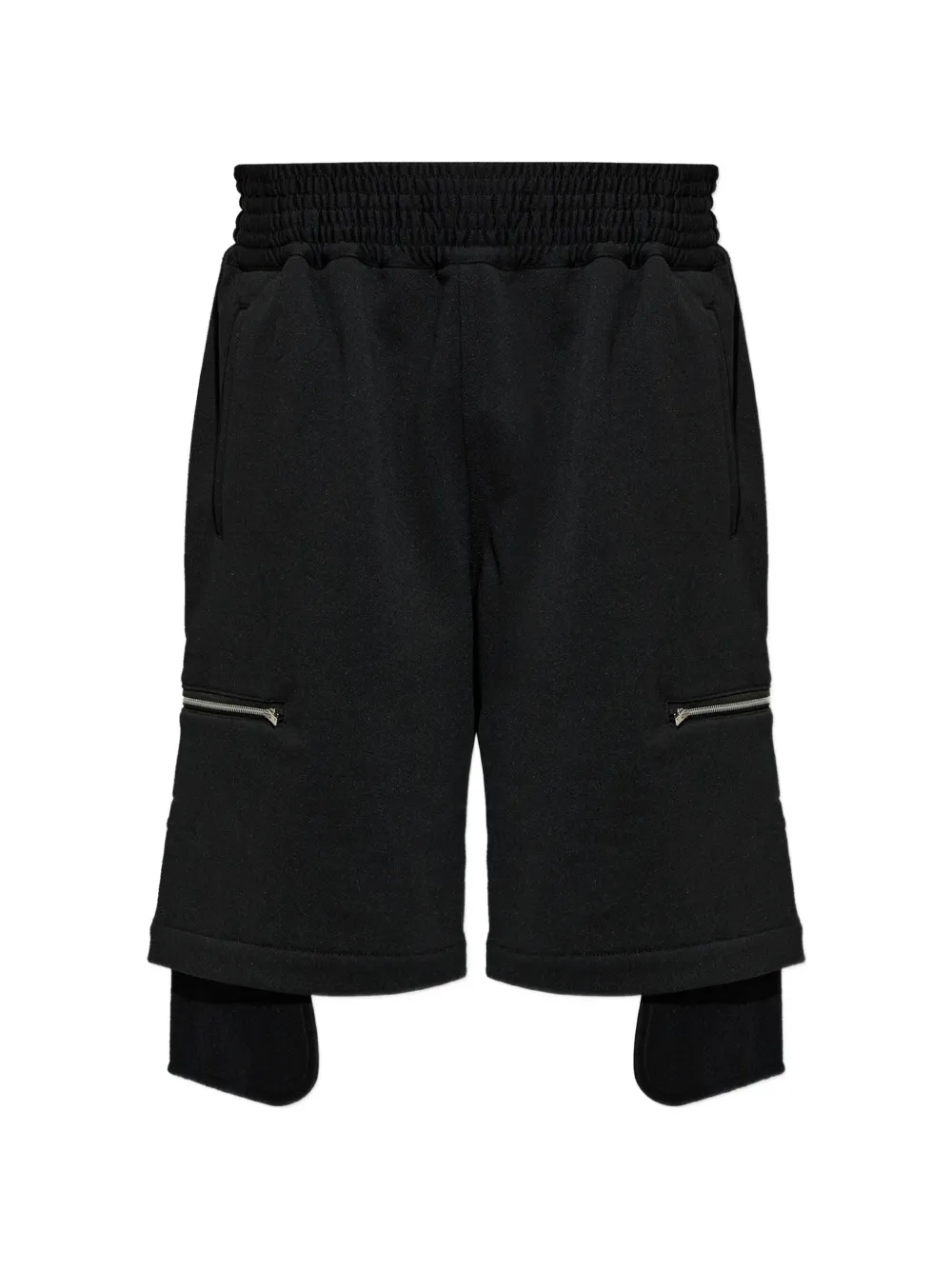 Comme Des Garçons Shirt zip-pocket layered cargo shorts - Nero