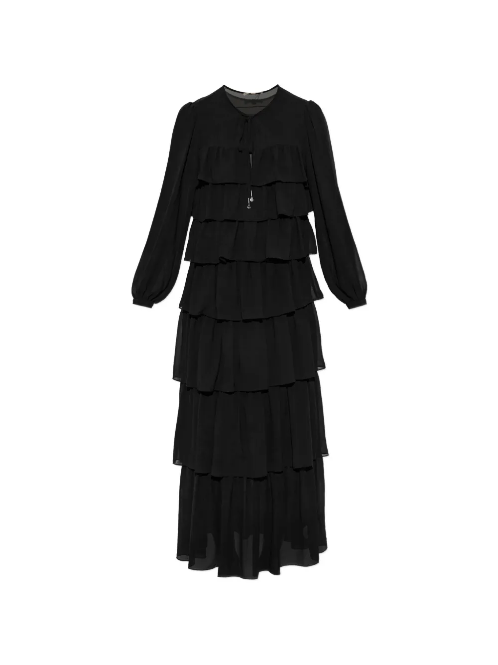 Michael Michael Kors ruffled georgette maxi dress - Black