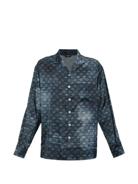 DSQUARED2 logo-print button-up pajamas