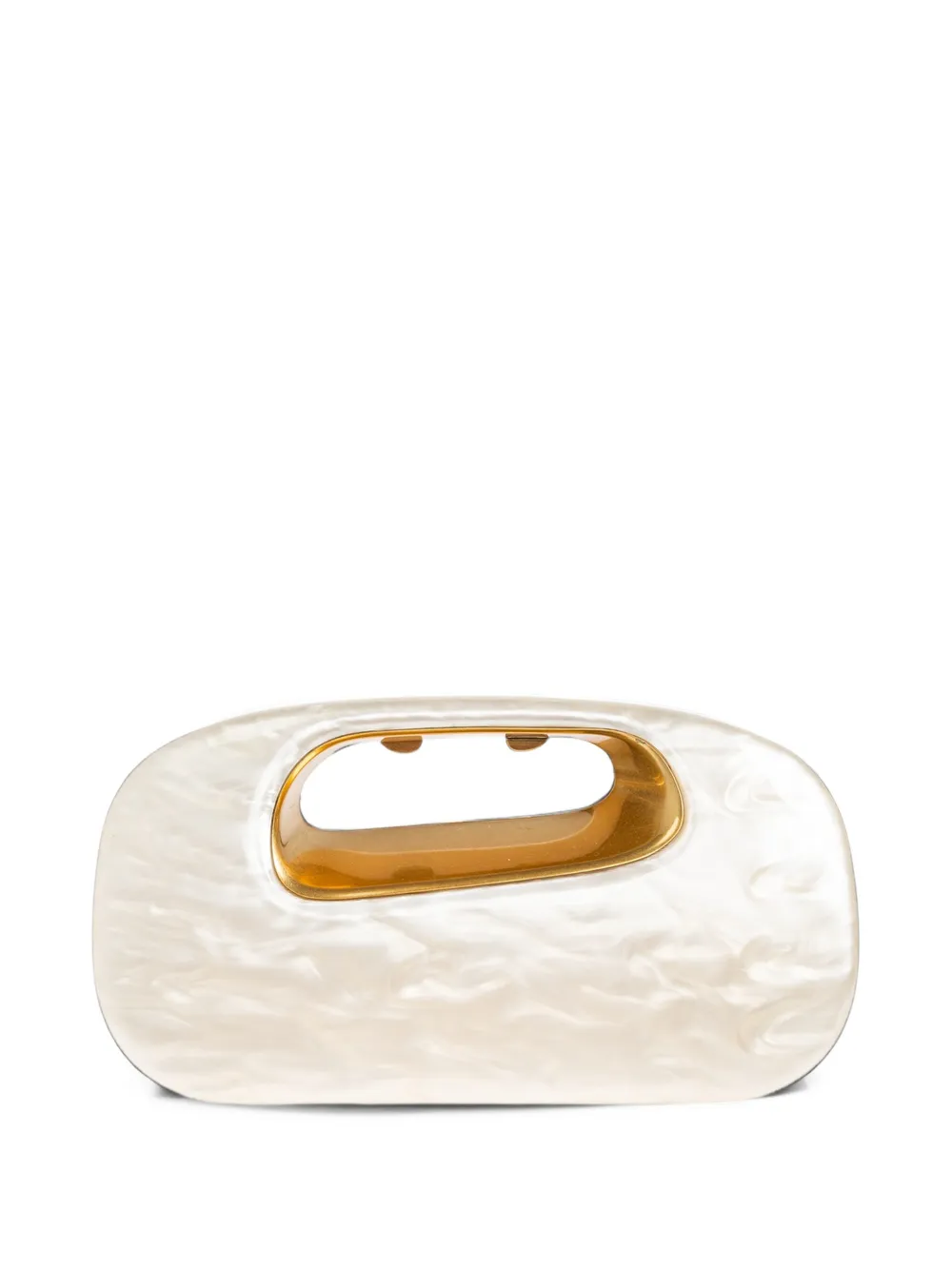 Cult Gaia Amara clutch Wit