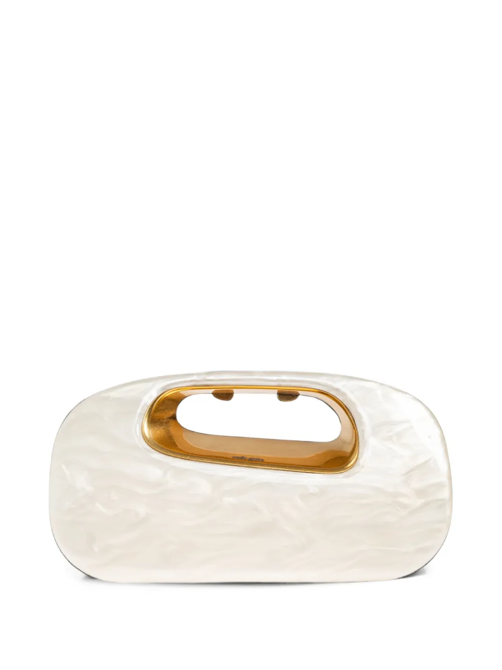 Cult Gaia Amara clutch Wit