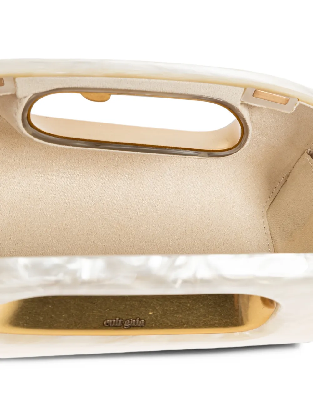 Cult Gaia Amara clutch Wit