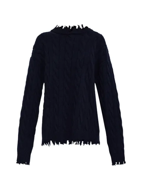 Akep cable-knit distressed sweater