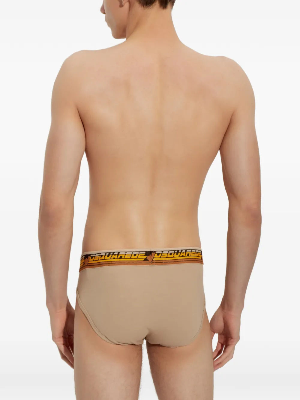DSQUARED2 logo-waistband briefs Beige