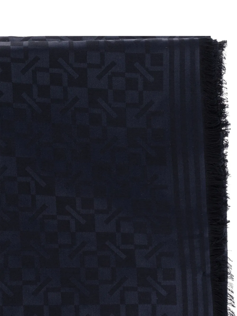 Kenzo gram raw-edge scarf Blauw