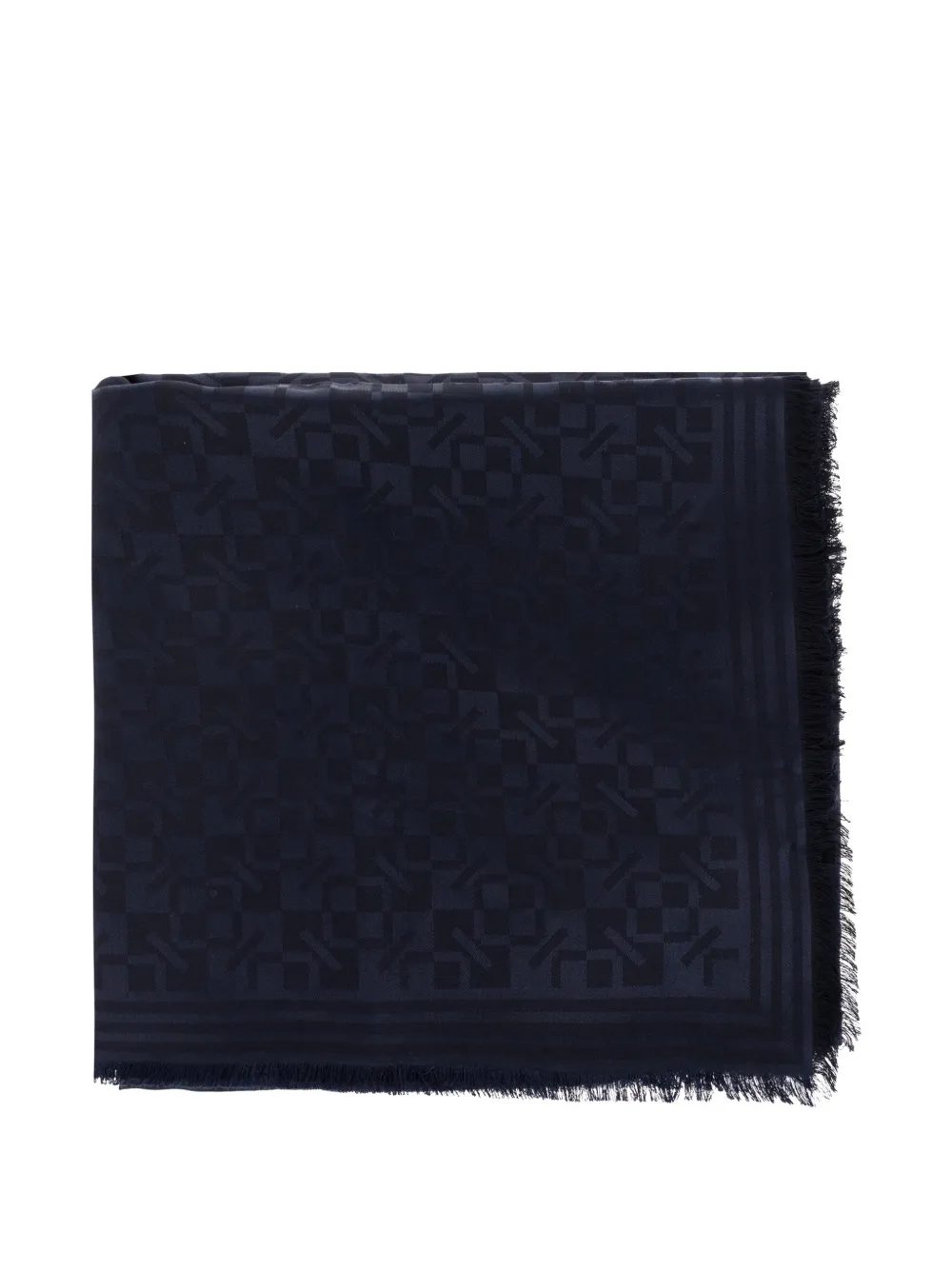 Kenzo Kenzogram raw-edge scarf - Blau