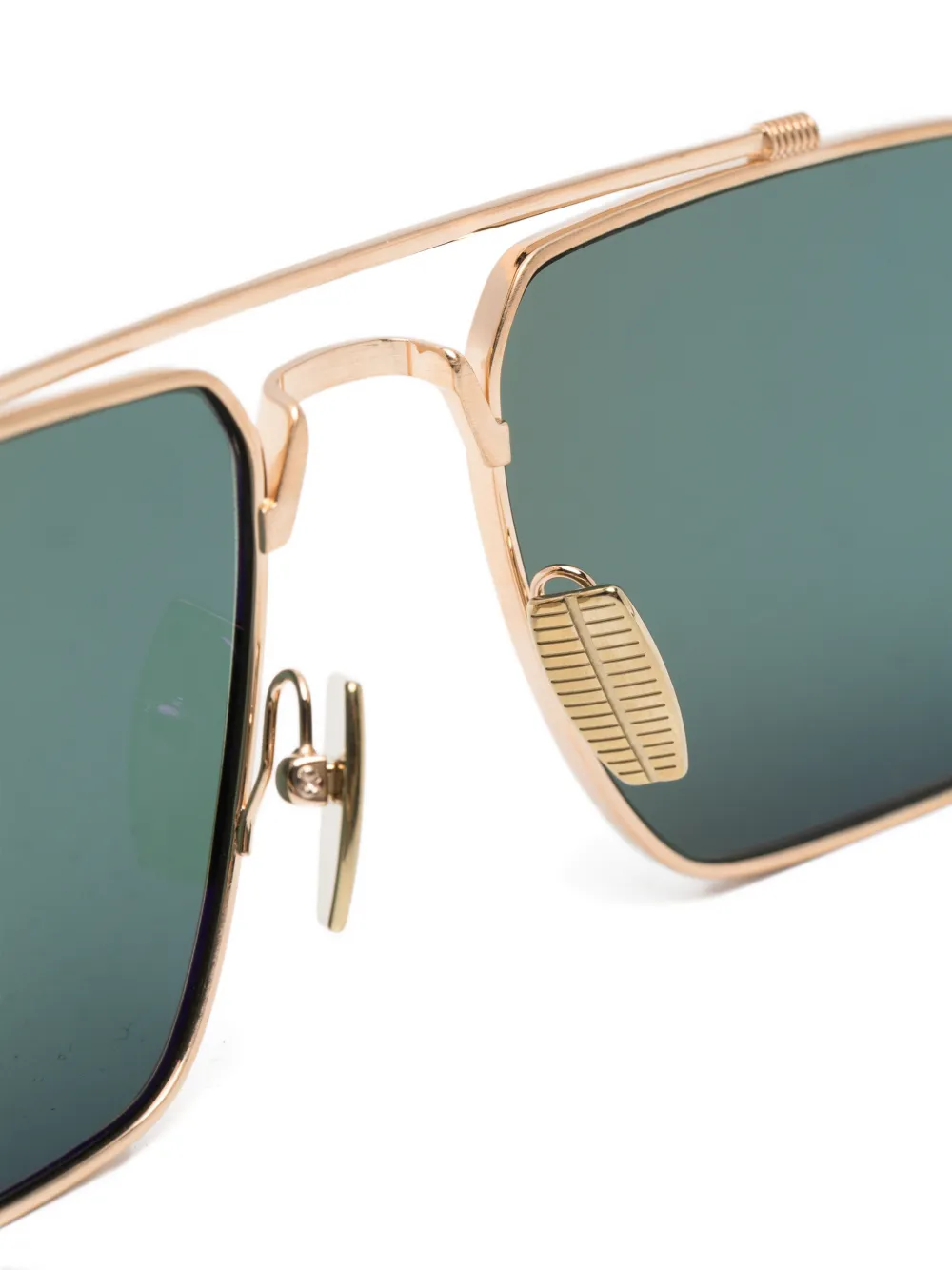Akoni geometric-frame double-bridge sunglasses Goud
