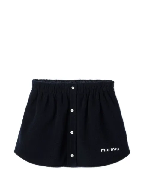 Miu Miu Saia curta de fleece
