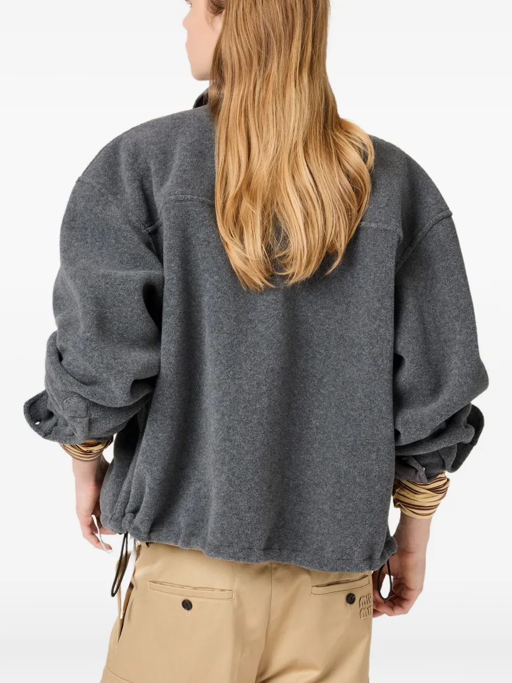 Miu fleece blouson jacket Grijs