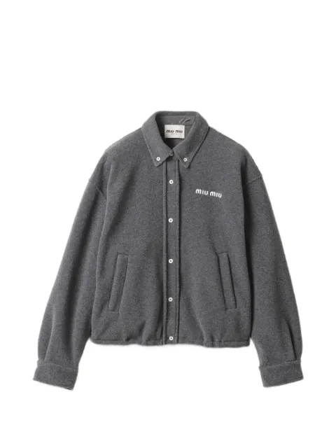 Miu Miu fleece blouson jacket