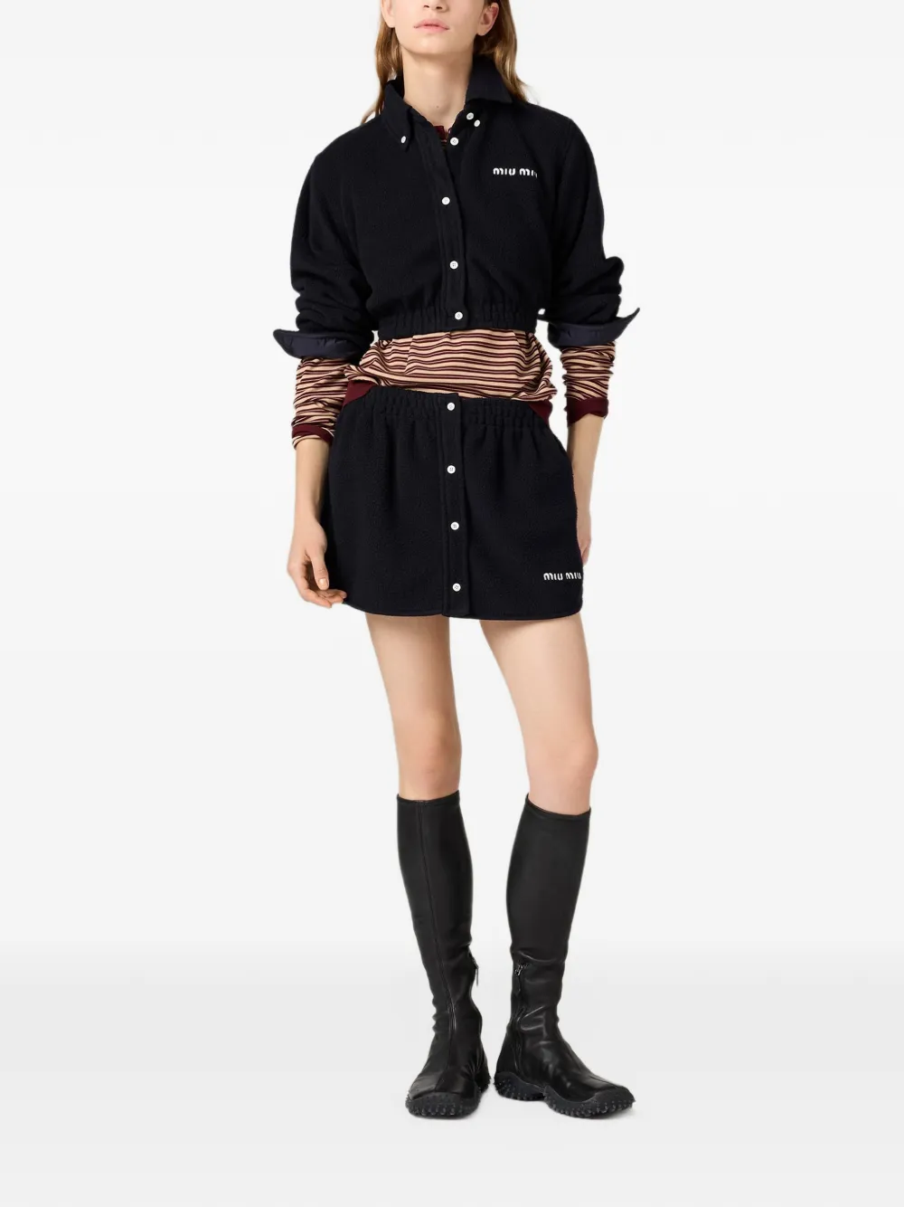 Miu fleece shirt Blauw