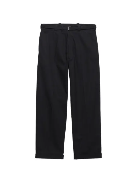 Prada belted tailored trousers