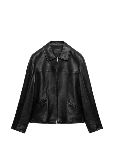 Prada nappa leather blouson jacket