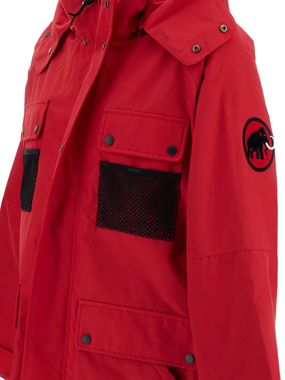 Junya Watanabe MAN x Mammut hooded mesh-pocket hooded jacket Rood