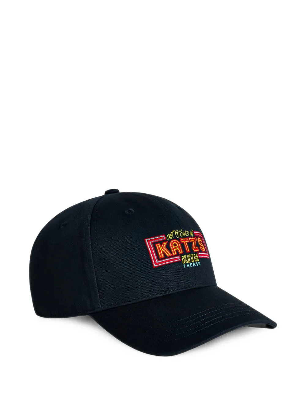 KITH x Katz s Delicatessen honkbalpet met geborduurd logo Zwart