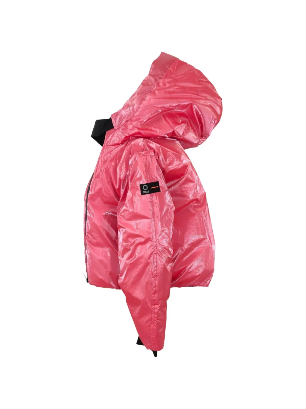 suns kids glossy hooded jacket Roze