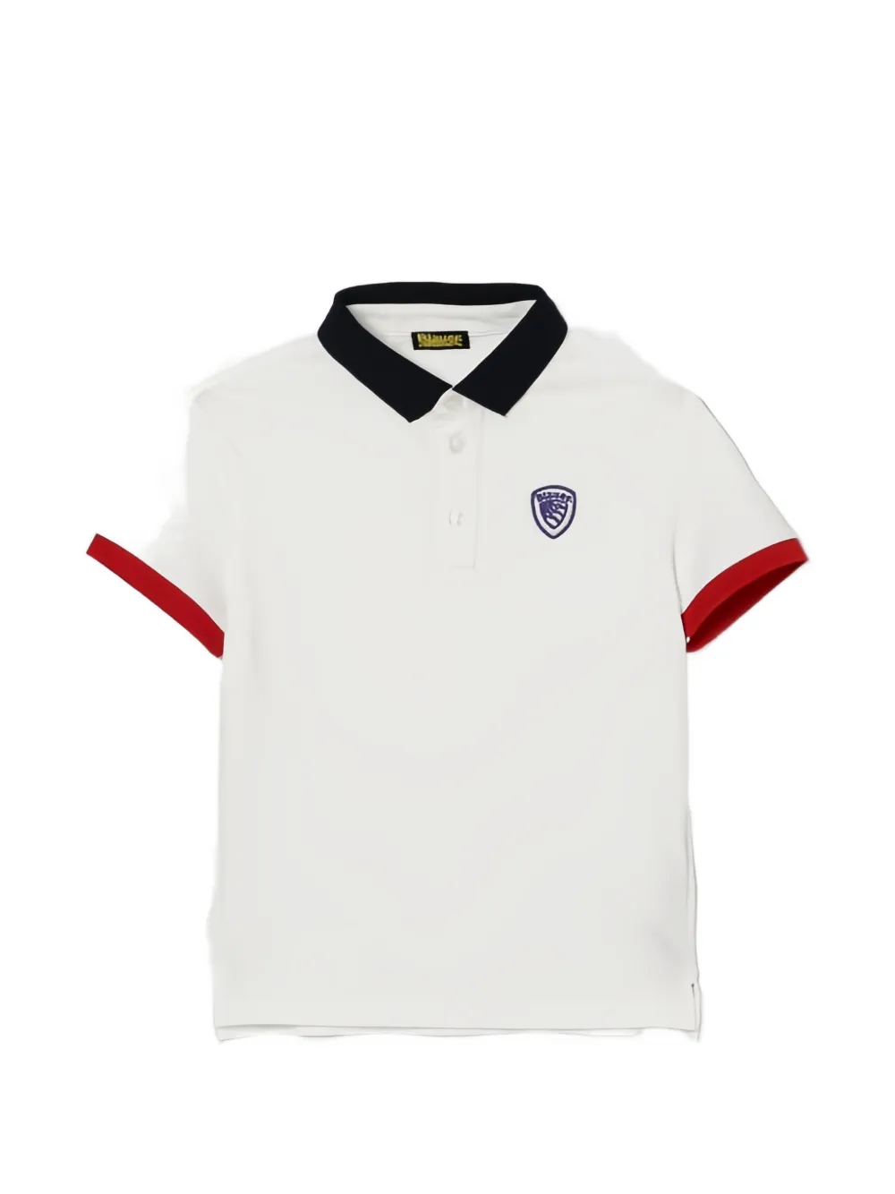 Blauer Hamilton logo-patch polo shirt - Bianco