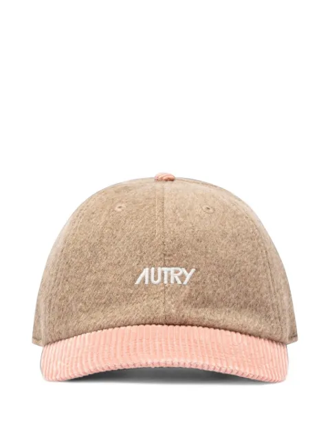 Autry gorra de béisbol con logo bordado y visera de pana