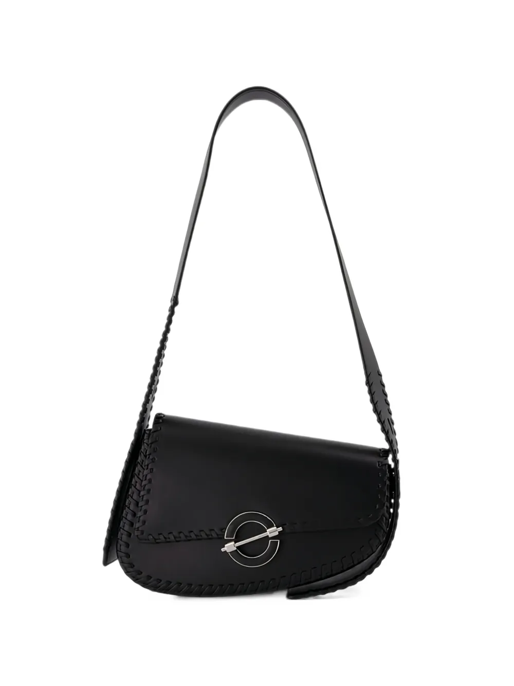 SAMSOE SAMSOE Sahero whipstitch-trim shoulder bag - Schwarz