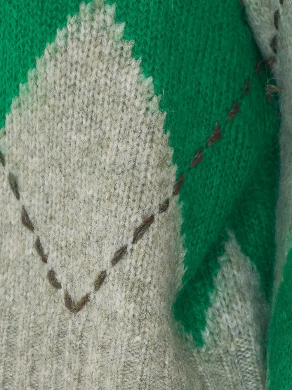 Ballantyne argyle-pattern sweater Beige