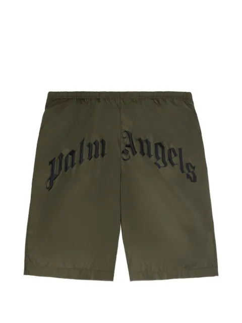 Palm Angels logo-print swim shorts