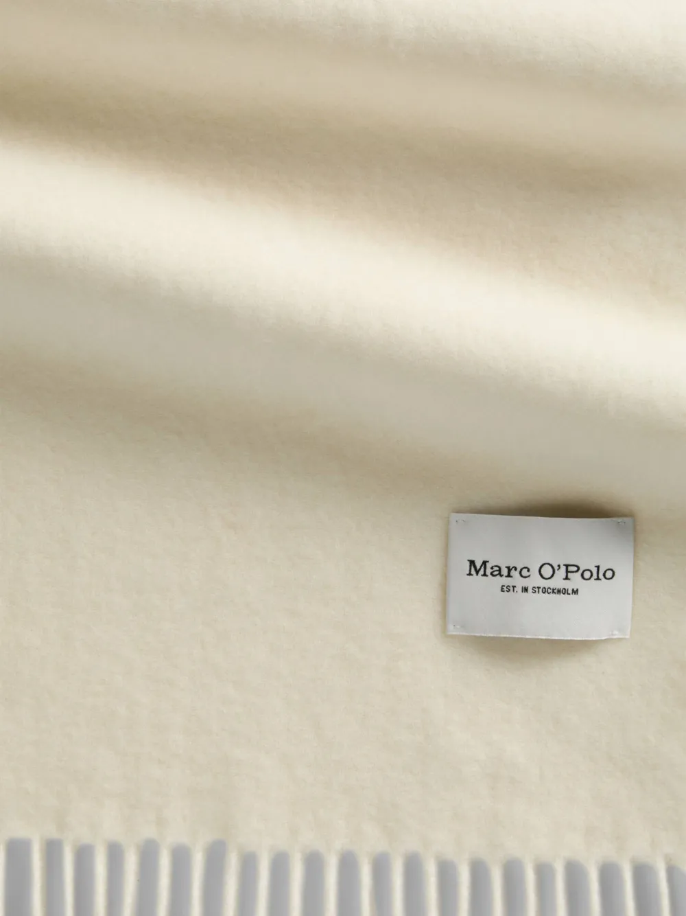 Marc O'Polo Sjaal met franje Beige