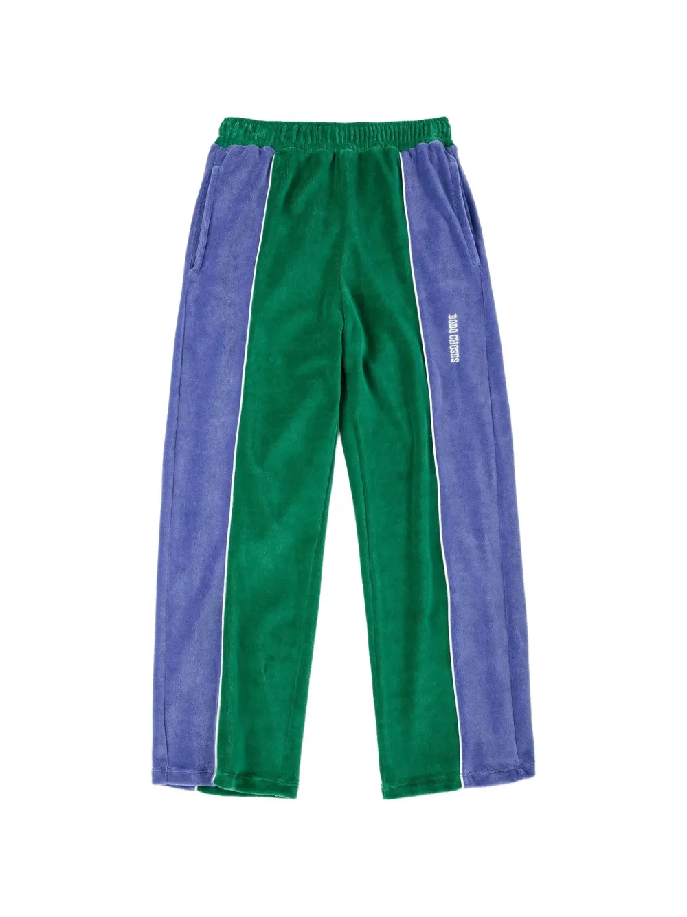 Bobo Choses color-block terry cloth track pants - Verde