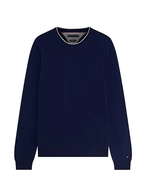 Tommy Hilfiger logo-embroidered crew-neck sweater