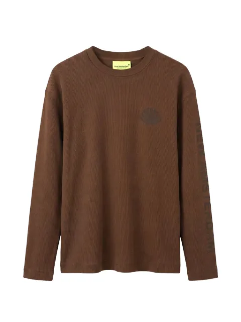 New Amsterdam Surfassociation logo-print waffle-knit T-shirt