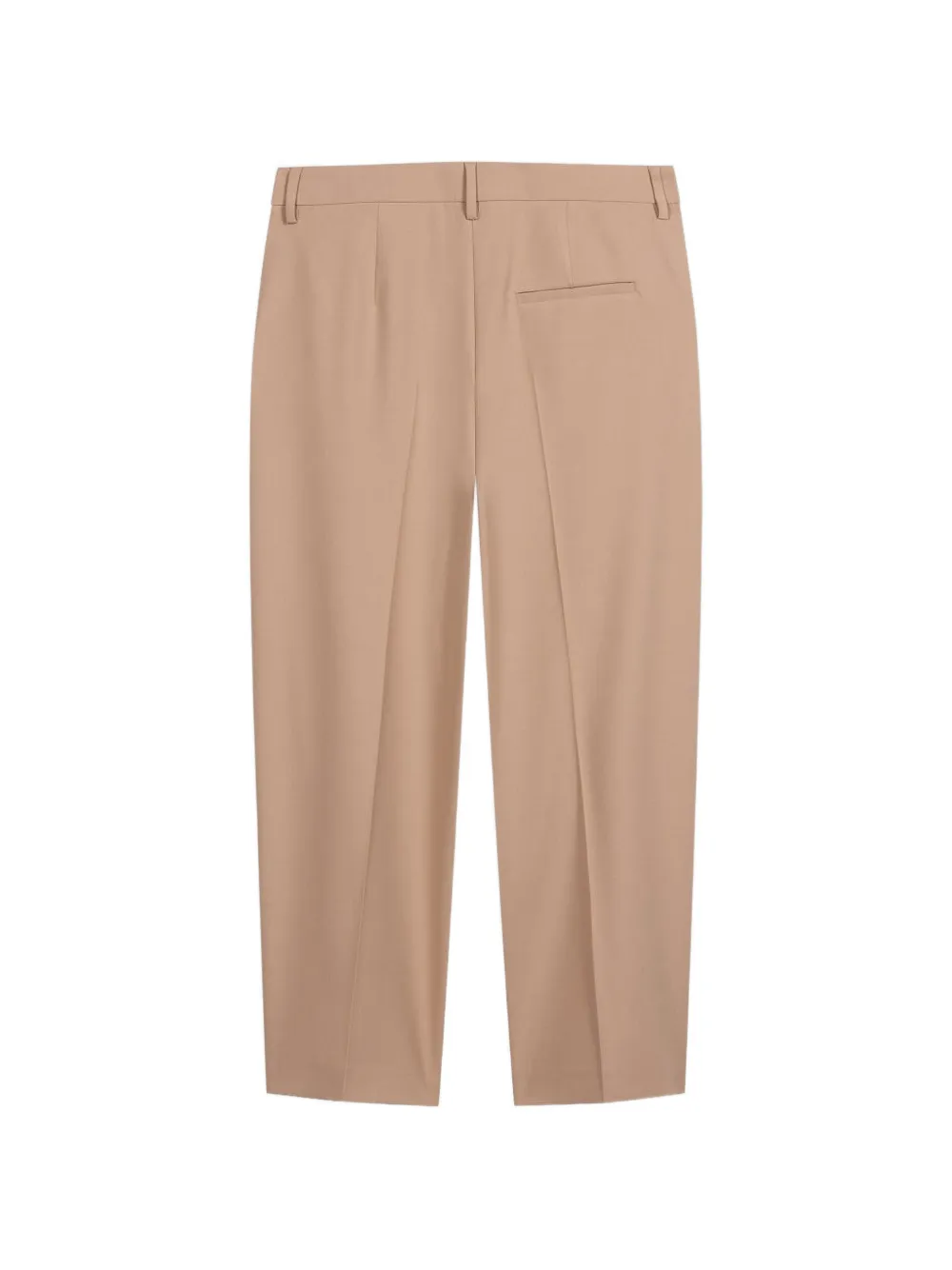 Luisa Cerano Plooibroek met toelopende pijpen Beige