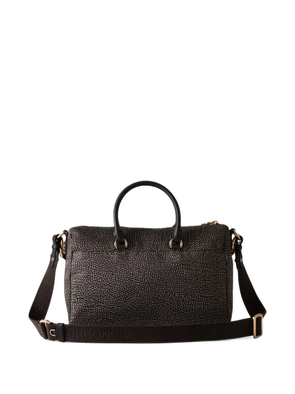 Borbonese Shopper met Op-print Bruin