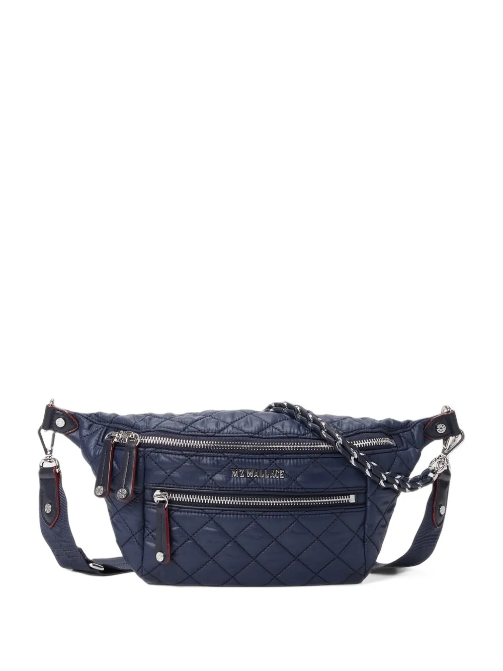 Mz Wallace small Crosby quilted belt bag - Blau