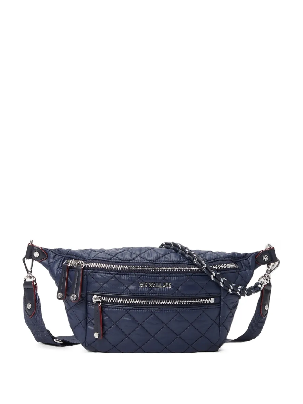 Mz Wallace small Crosby quilted belt bag - Blu