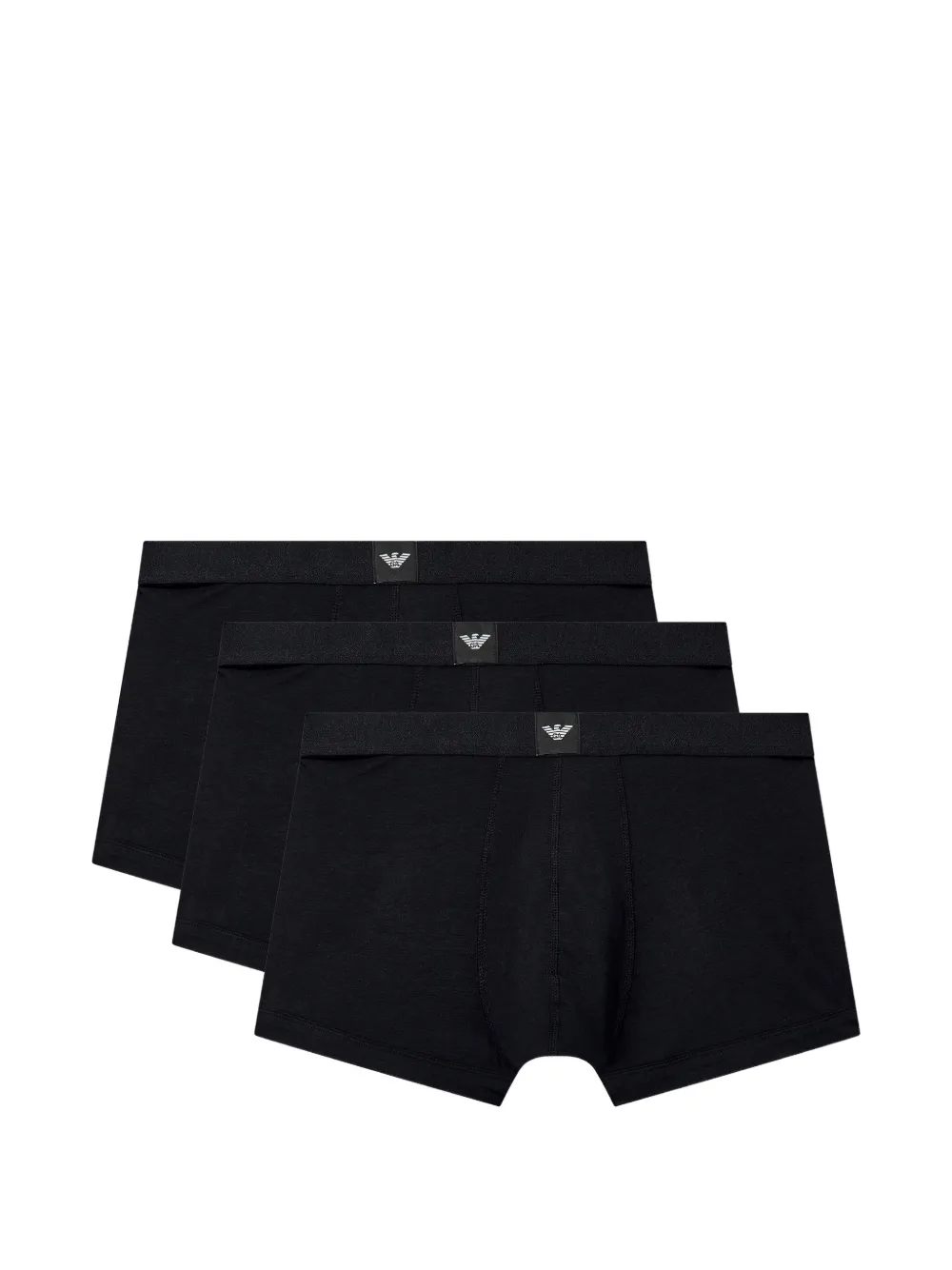 Ea7 Emporio Armani logo-patch boxers (set of three) - Schwarz