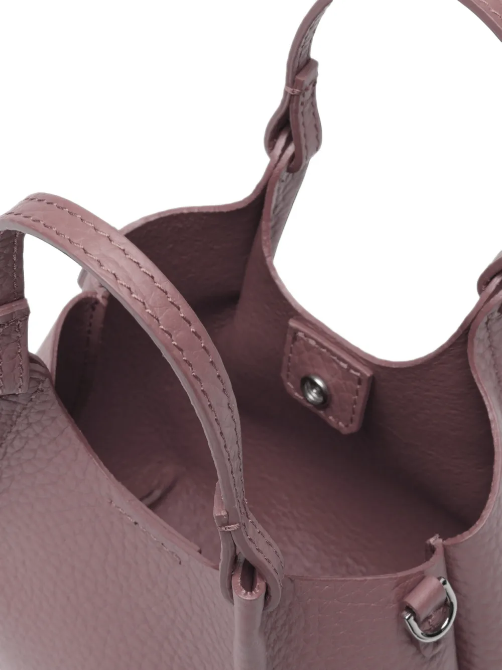 GIANNI CHIARINI Kleine Dua leren schoudertas met textuur Roze