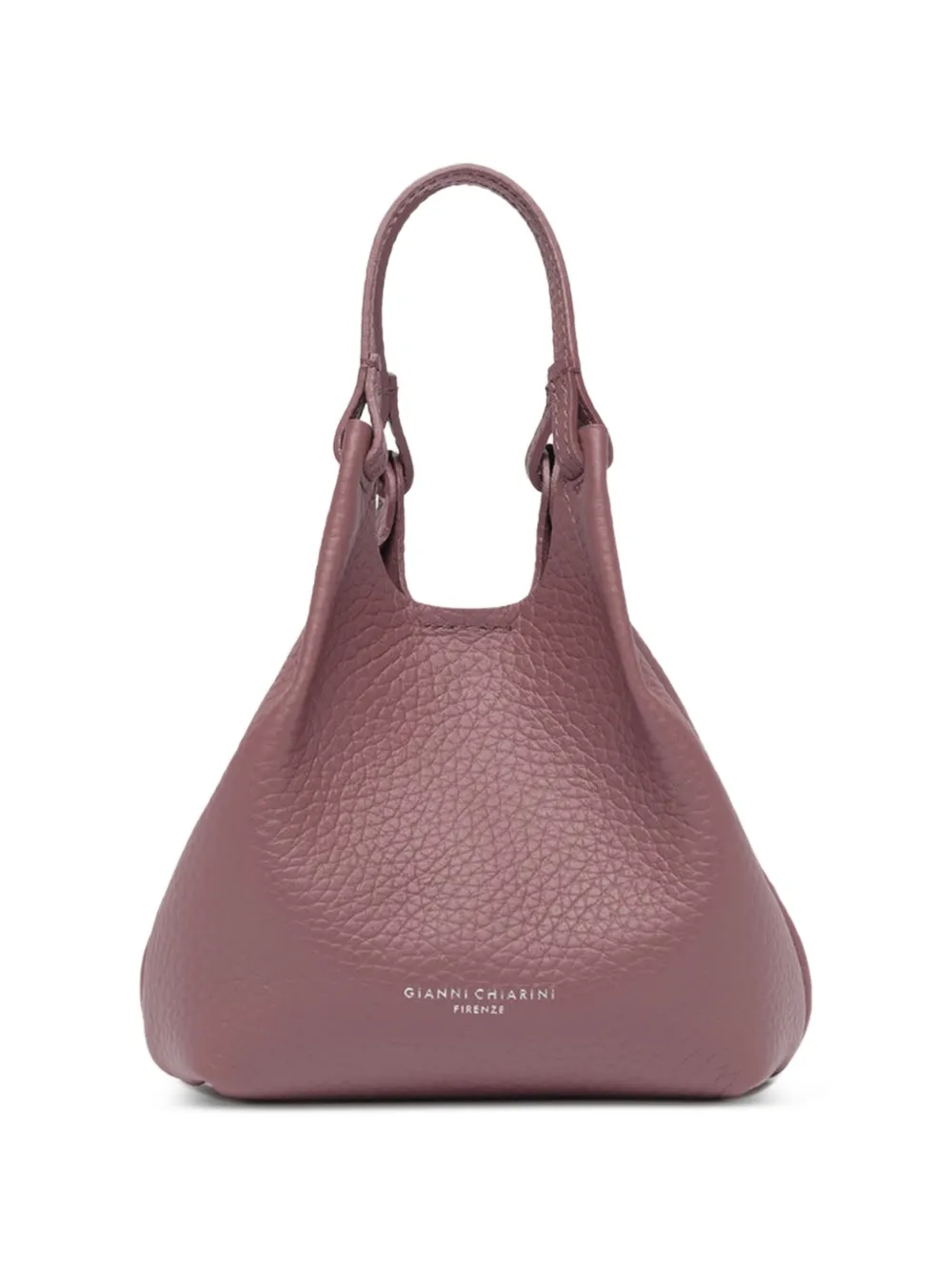 GIANNI CHIARINI small Dua grained-leather shoulder bag - Rosa